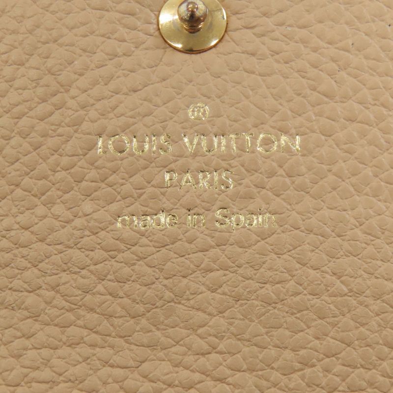 Louis Vuitton Portefeuille Emily Wallet Black Beige