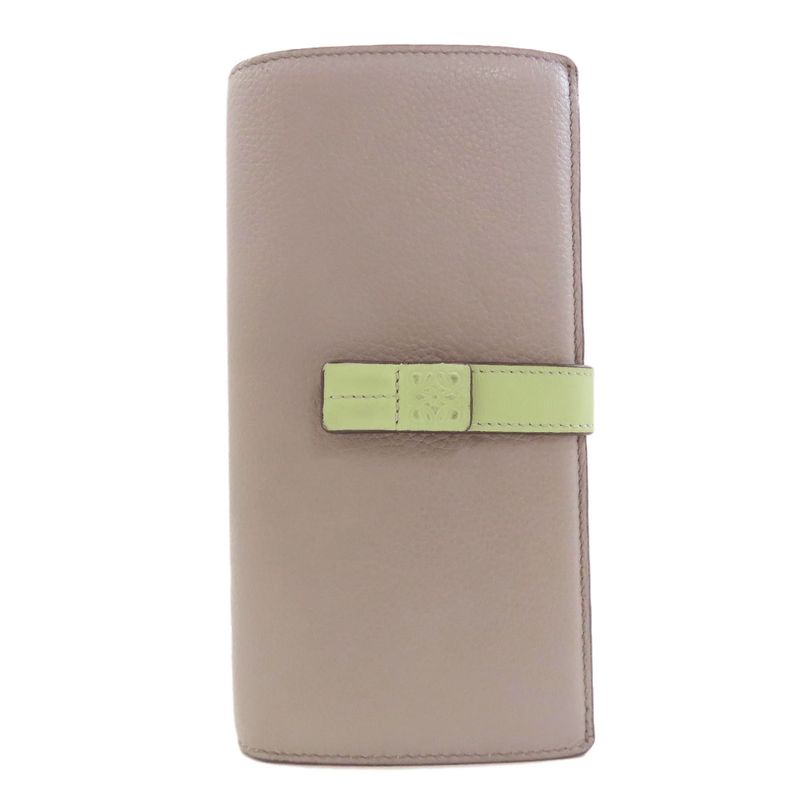 Loewe Anagram Radical Wallet Leather Gray Green