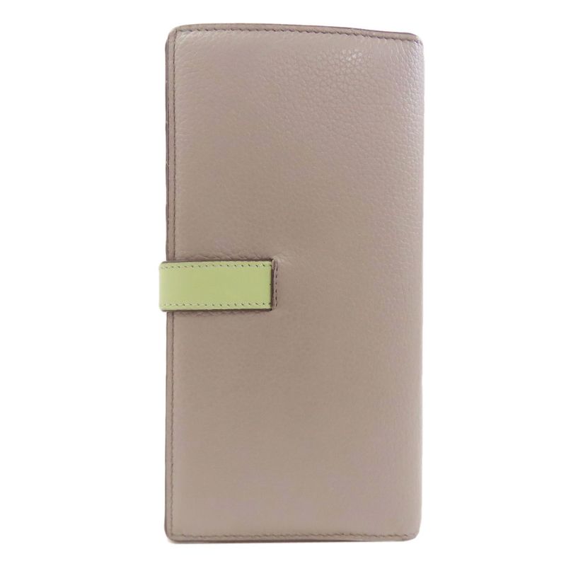 Loewe Anagram Radical Wallet Leather Gray Green