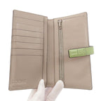 Loewe Anagram Radical Wallet Leather Gray Green