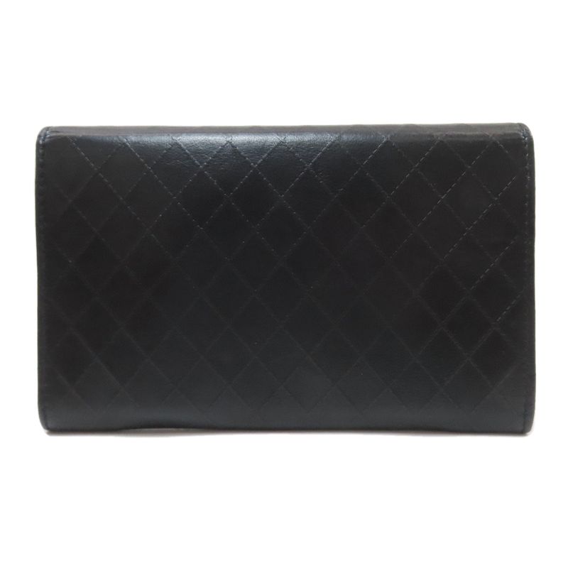 Chanel Camellia Quilted Ginza Limited Gold Wallet