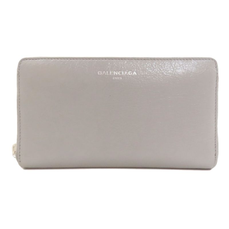 Balenciaga Logo Wallet Leather