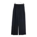 Loewe Anagram Button Acetate Trousers Long Pants Black