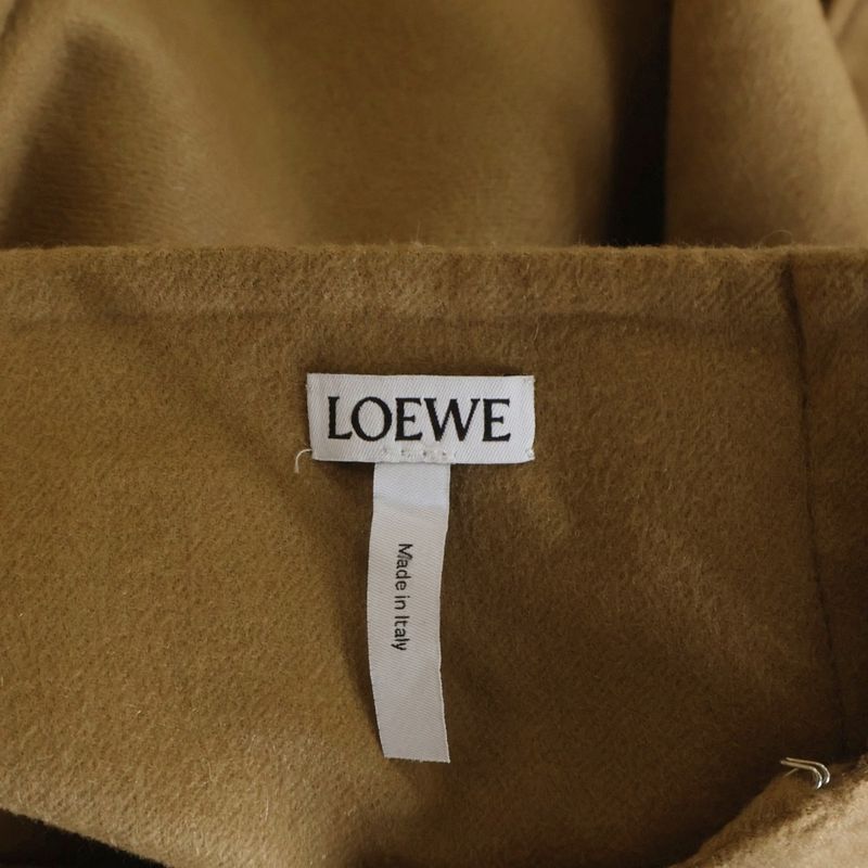 Loewe Collection Skirt Beige Wool