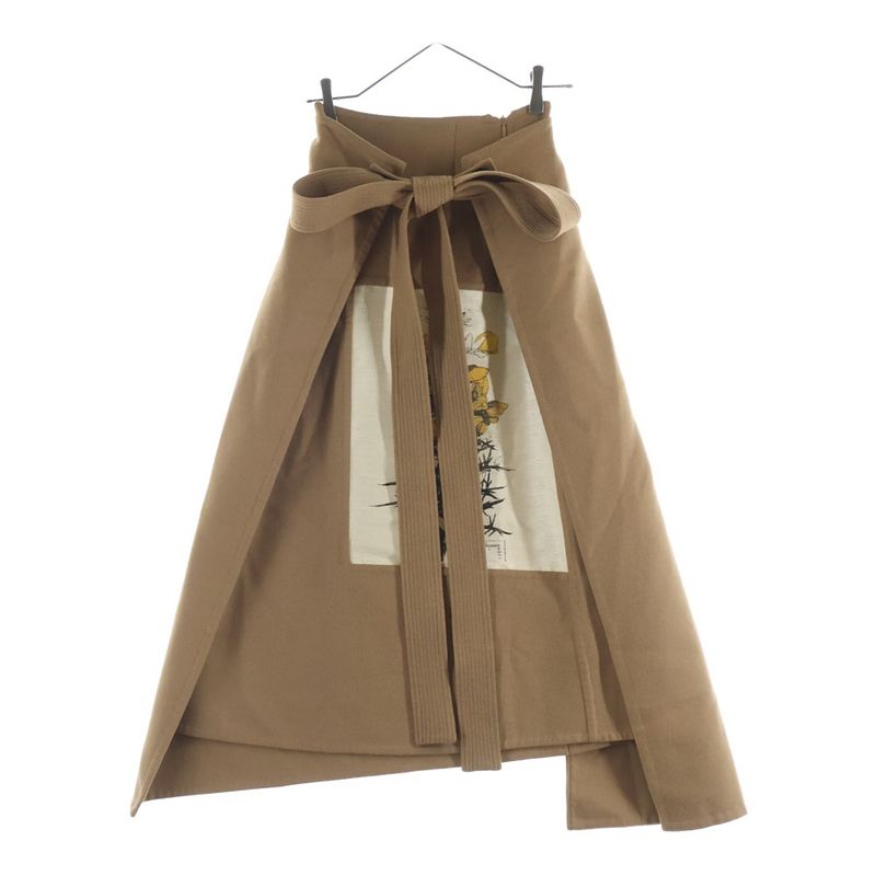 Loewe Collection Skirt Beige Wool