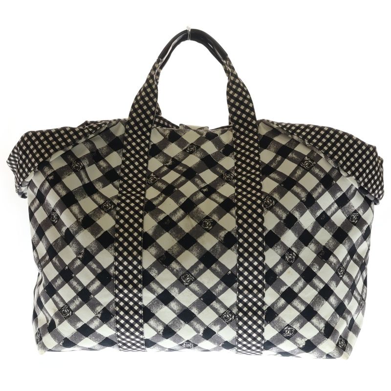 Chanel Cruise Canvas Black White