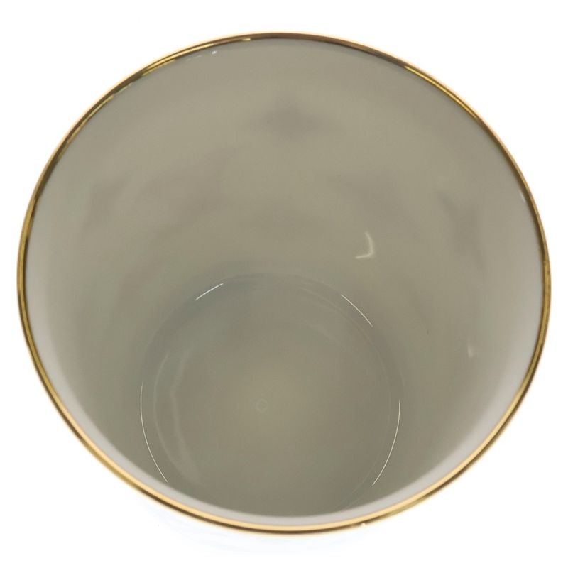 Louis Vuitton Monogram Flower Porcelain Mug Tableware White Hat