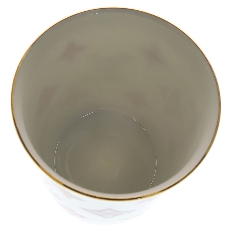 Louis Vuitton Monogram Flower Porcelain Mug Tableware White Hat