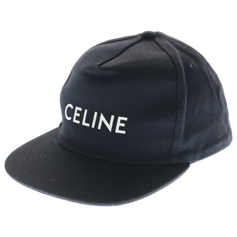 Celine Baseball Cap Panel Cap Hat Black