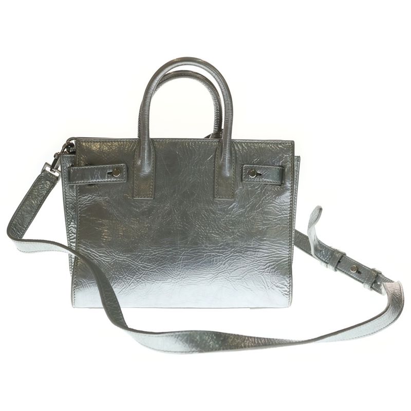 Saint Laurent Paris Sac de Jour Souple Bag Sac de Nano Leather 2-Way