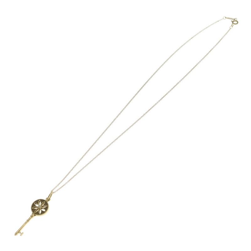 Tiffany & Co Daisy Key Diamond Pendant Top 18K Yellow Gold