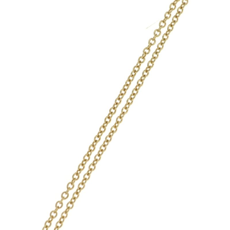 Tiffany & Co Daisy Key Diamond Pendant Top 18K Yellow Gold