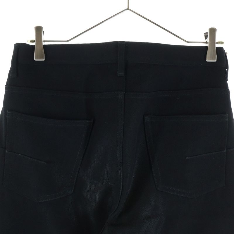 Dior Homme Chris Era Wool Stretch Pants Long Skinny Black