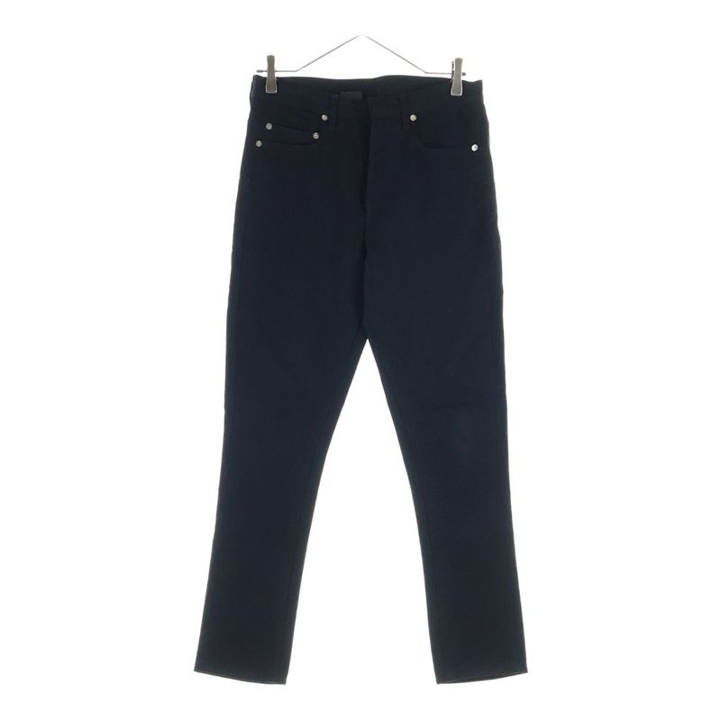 Dior Homme Chris Era Wool Stretch Pants Long Skinny Black
