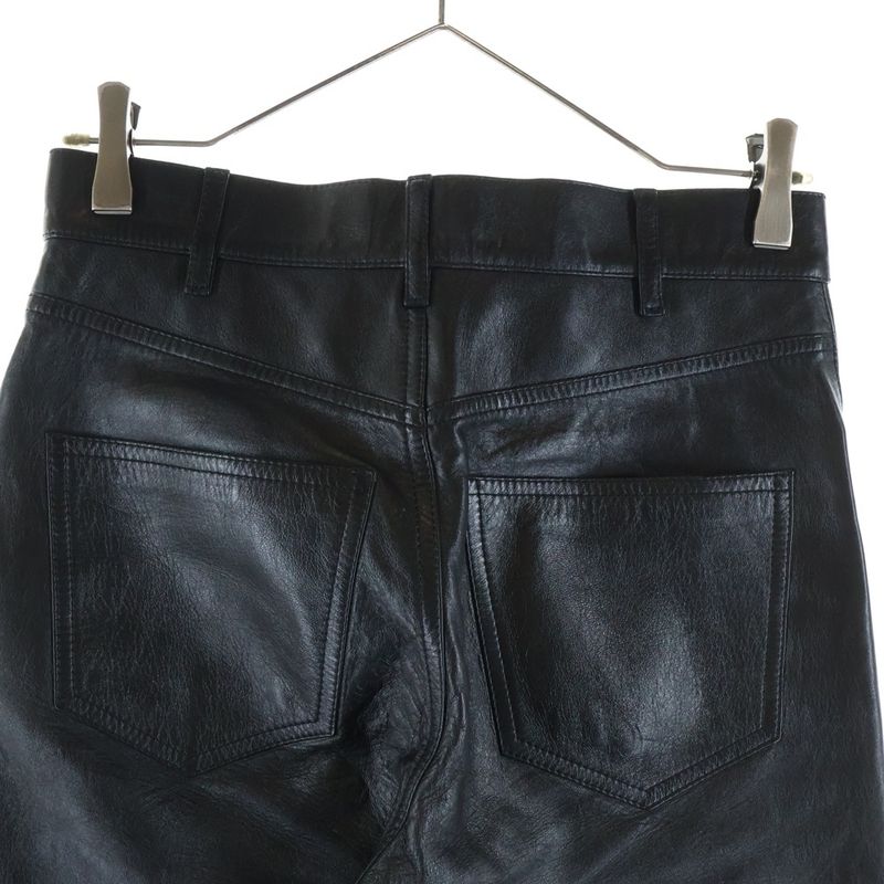 Celine Lamb Leather Pants Black