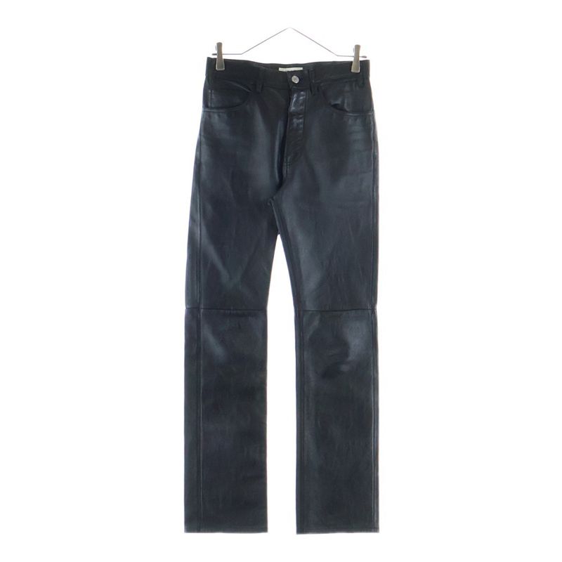 Celine Lamb Leather Pants Black
