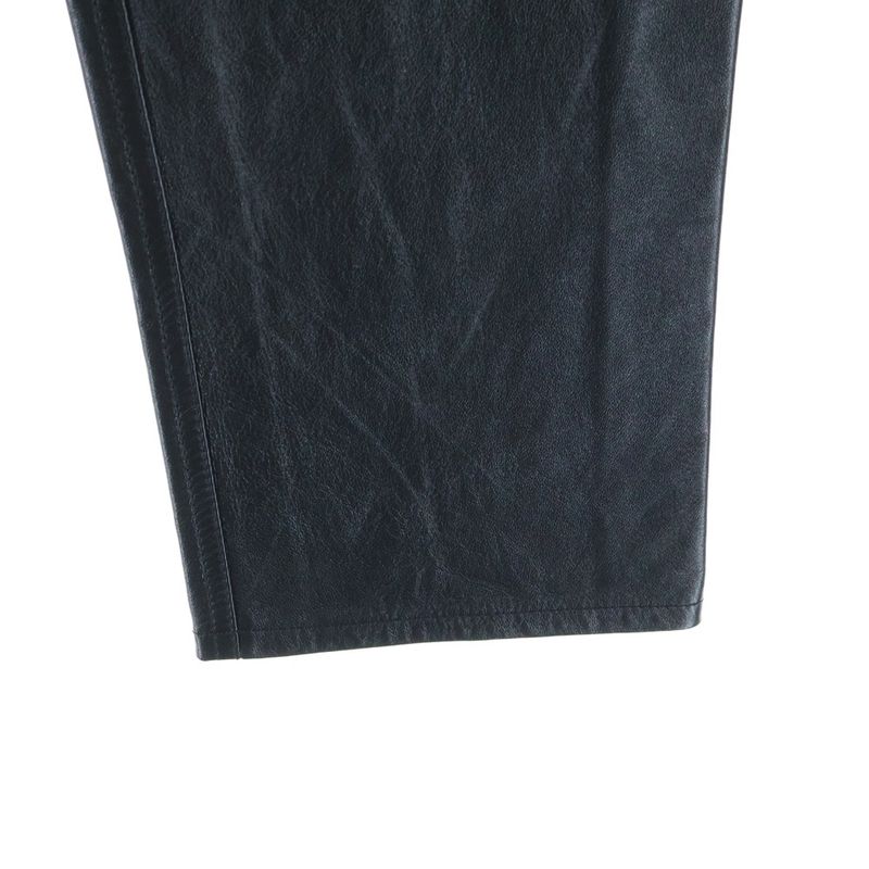 Celine Lamb Leather Pants Black