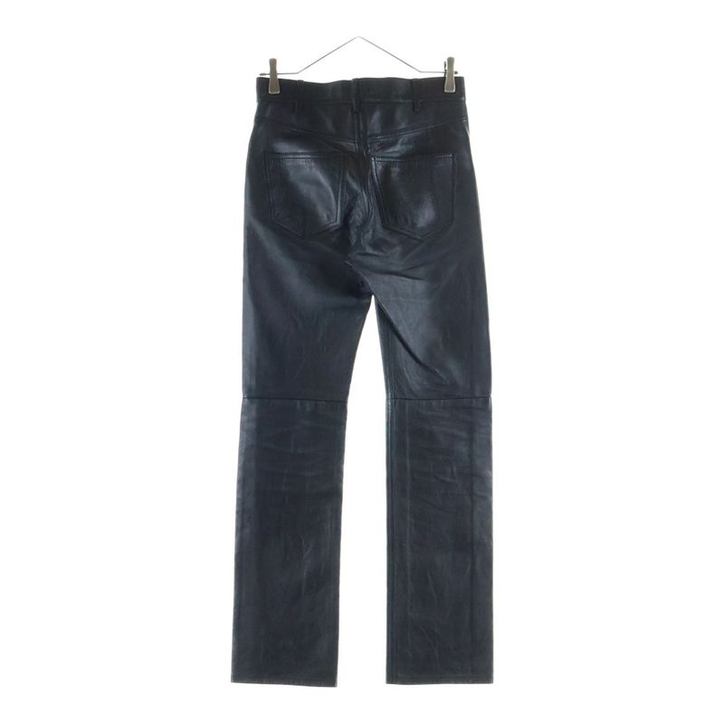 Celine Lamb Leather Pants Black