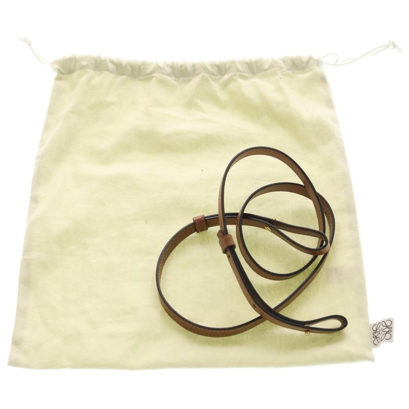 Loewe Font Tote Mini Raffia 2-Way Shoulder Bag Basket Beige