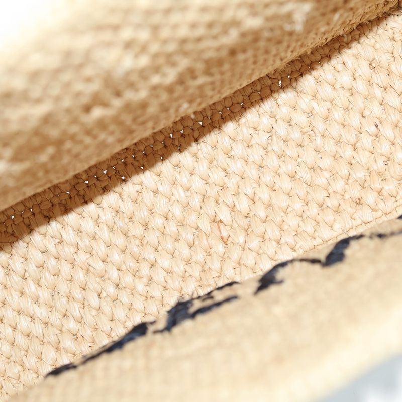 Loewe Font Tote Mini Raffia 2-Way Shoulder Bag Basket Beige