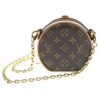 Louis Vuitton Monogram Chappo Necklace Mini Shoulder Bag Brown