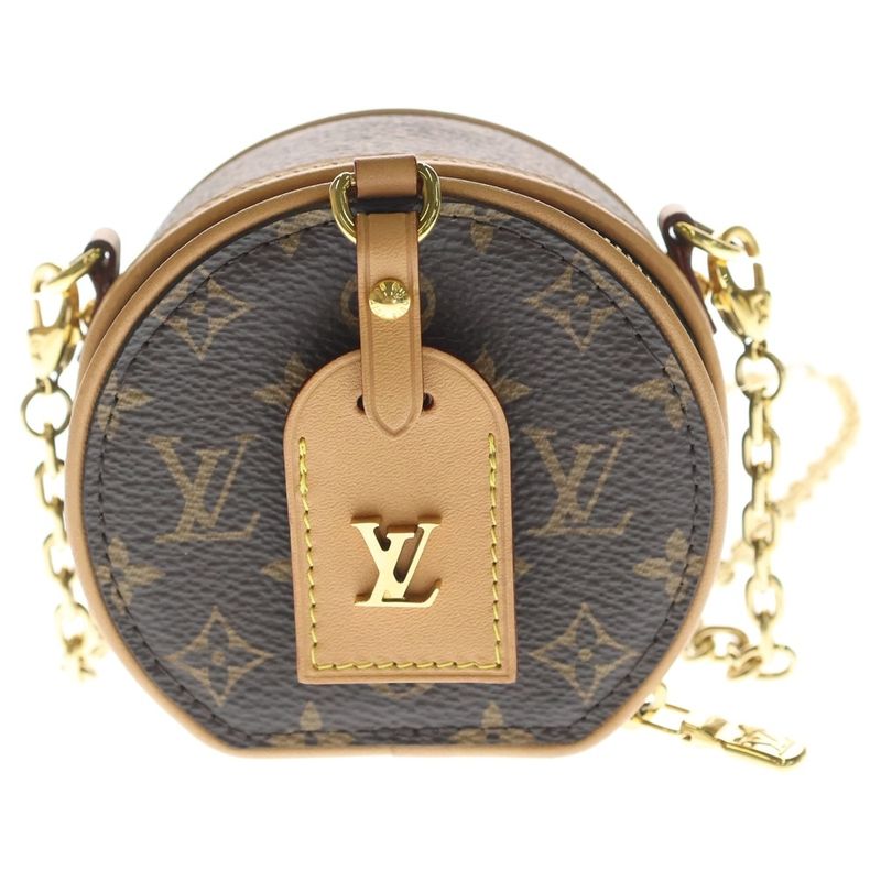 Louis Vuitton Monogram Chappo Necklace Mini Shoulder Bag Brown