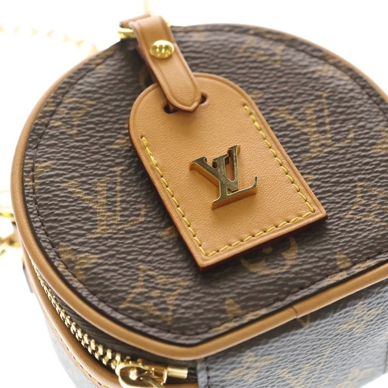 Louis Vuitton Monogram Chappo Necklace Mini Shoulder Bag Brown