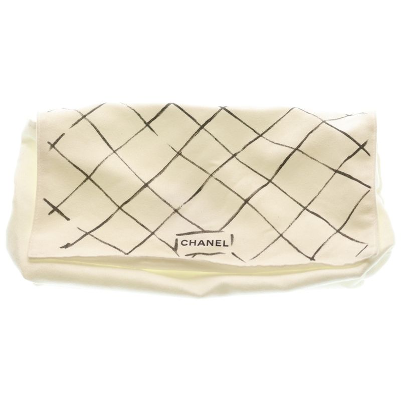 Chanel Quilted 25 Double Flap Chain Shoulder Bag Black Caviar Leather
