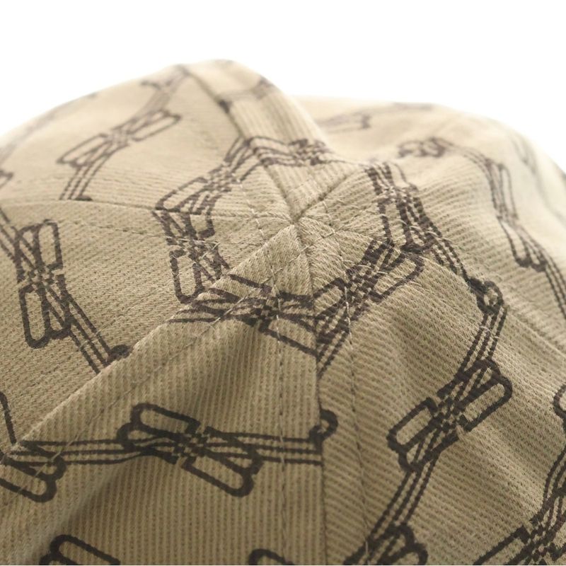 Balenciaga BB Logo Monogram Baseball Cap Hat Beige