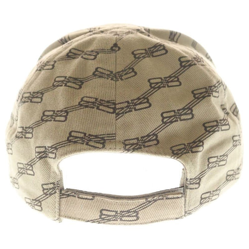 Balenciaga BB Logo Monogram Baseball Cap Hat Beige