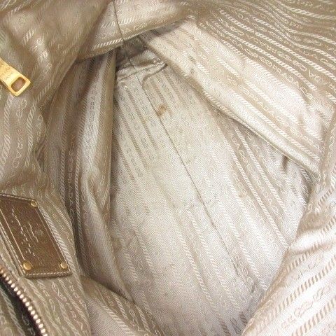 Prada Tote Shoulder Bag Metallic Gold
