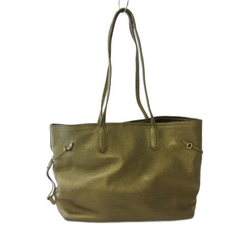 Prada Tote Shoulder Bag Metallic Gold