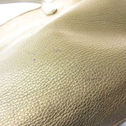 Prada Tote Shoulder Bag Metallic Gold
