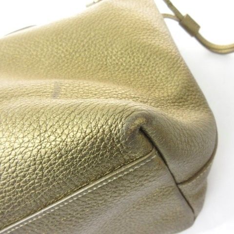 Prada Tote Shoulder Bag Metallic Gold