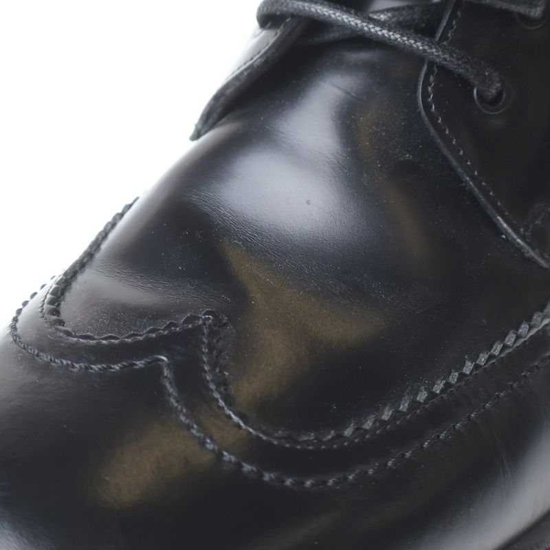 Dior Wingtip Lace Up Boots Black