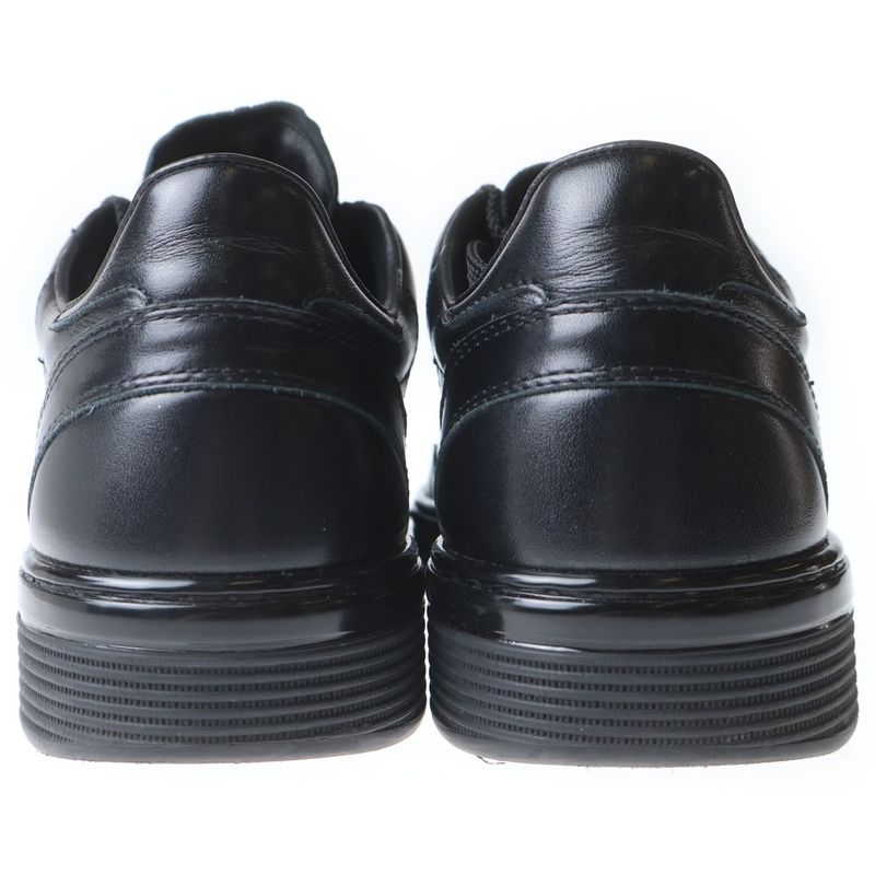 Chanel CC Logo Calf Leather Sneakers Black