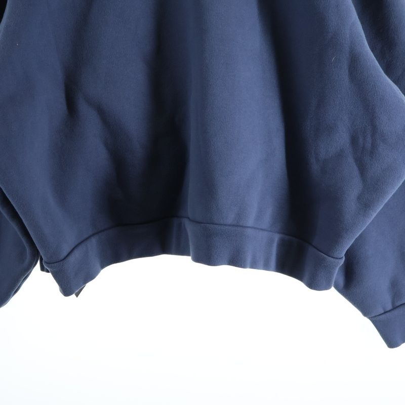 Balenciaga Icognito Zip Up Hoodie Navy