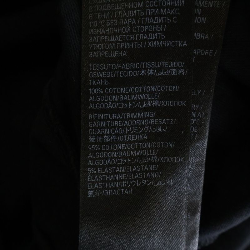 Balenciaga Distressed Flame Logo Oversize T-Shirt Black