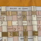 Hermes Scarf Silk Carre 90 Bolduc Au Beige