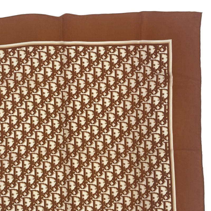 Dior Scarf Trotter Pattern Brown