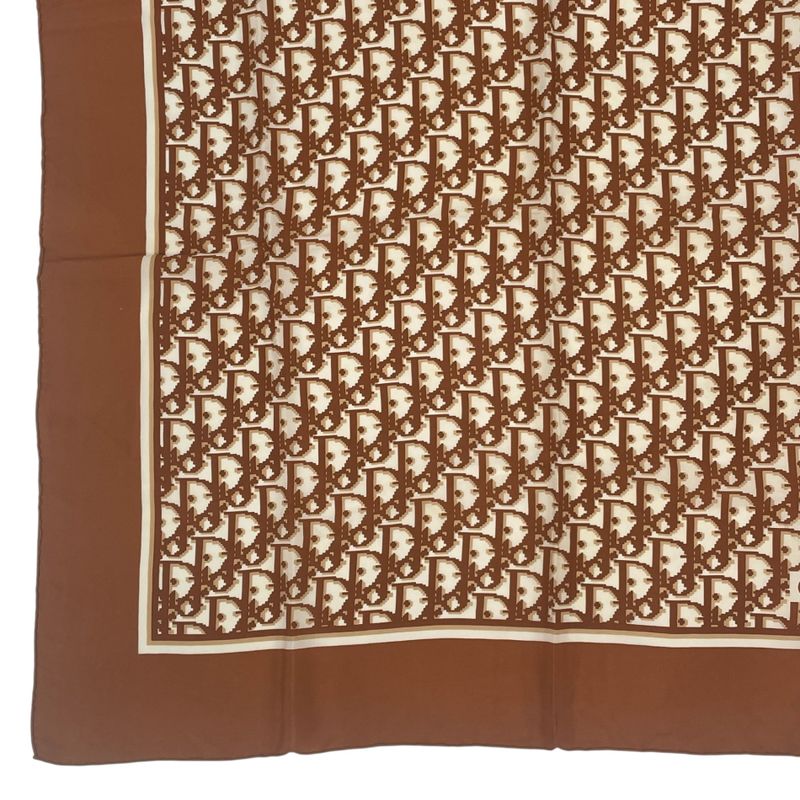 Dior Scarf Trotter Pattern Brown