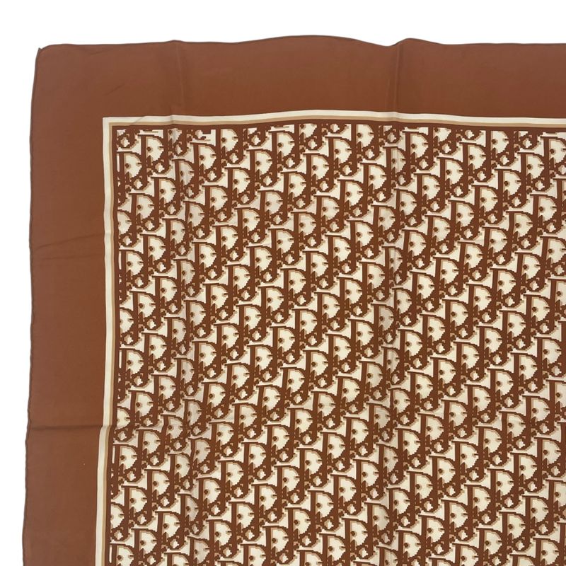 Dior Scarf Trotter Pattern Brown