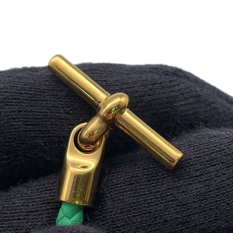 Hermes Bracelet Glenan Double Tour Vert Comic Gold Swift Veil Comic