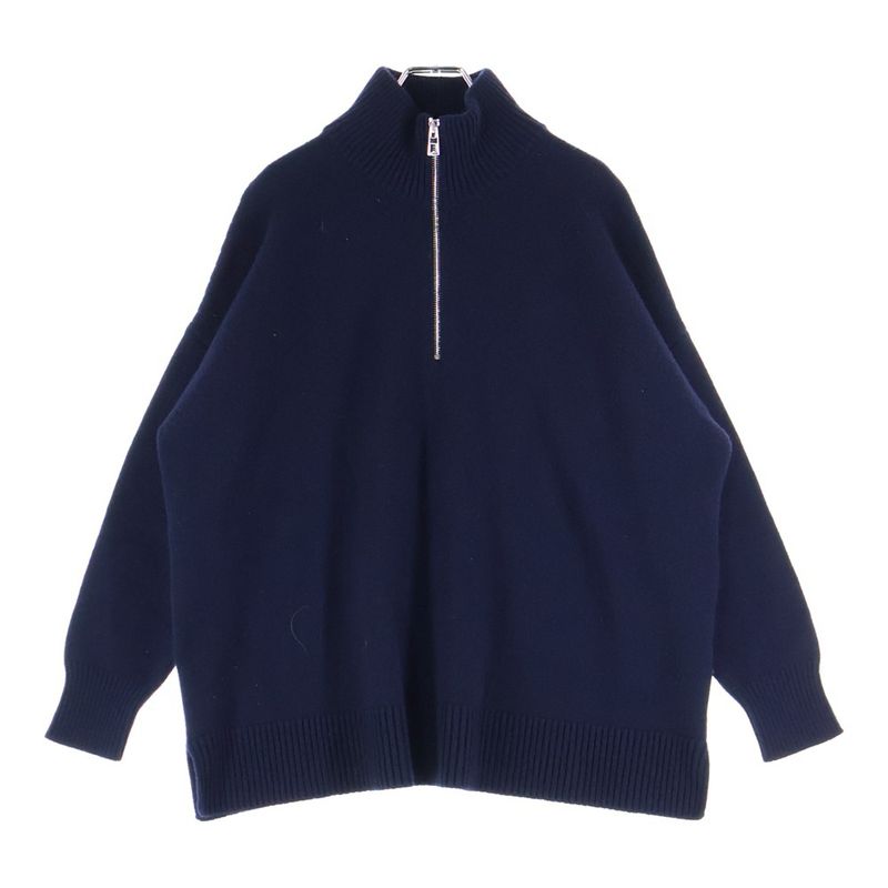 Loewe Half Zip Cashmere Sweater Anagram Logo Knit