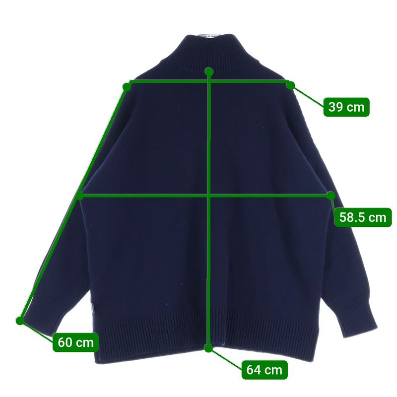 Loewe Half Zip Cashmere Sweater Anagram Logo Knit