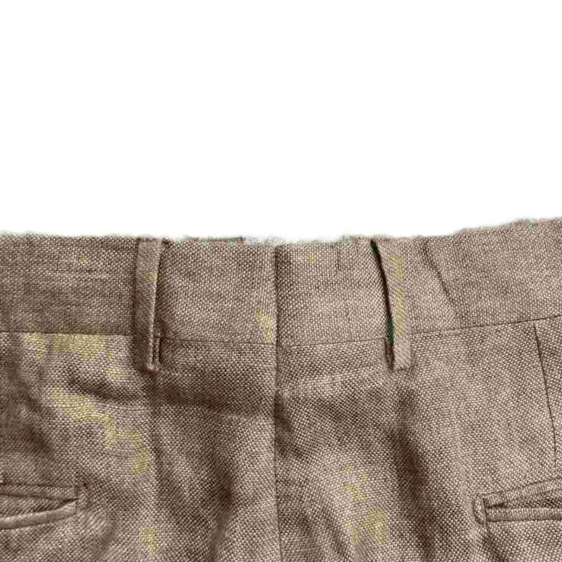 Fendi Old Pants Trousers Tuck Brown