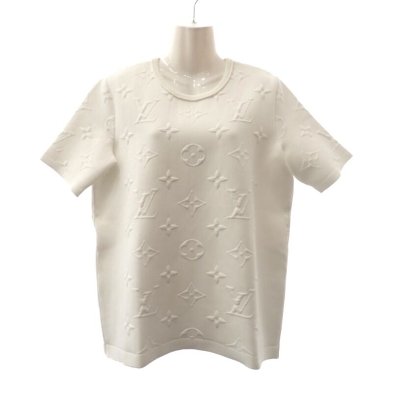 Louis Vuitton T-Shirt XL White Short Sleeve Embossed