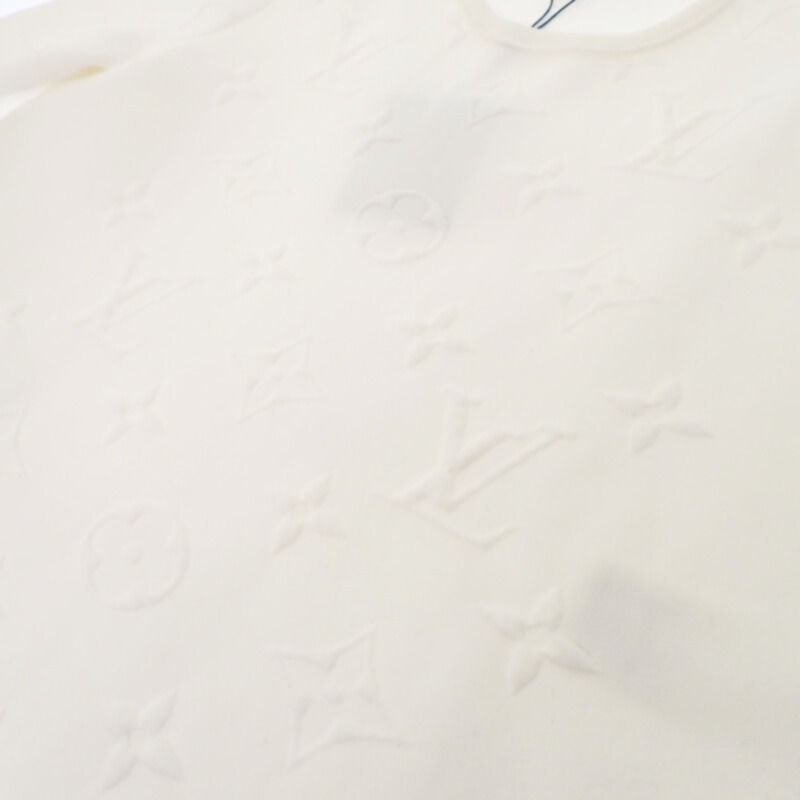 Louis Vuitton T-Shirt XL White Short Sleeve Embossed