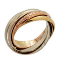 Cartier Ring Trinity 18K Yellow Gold 18K White