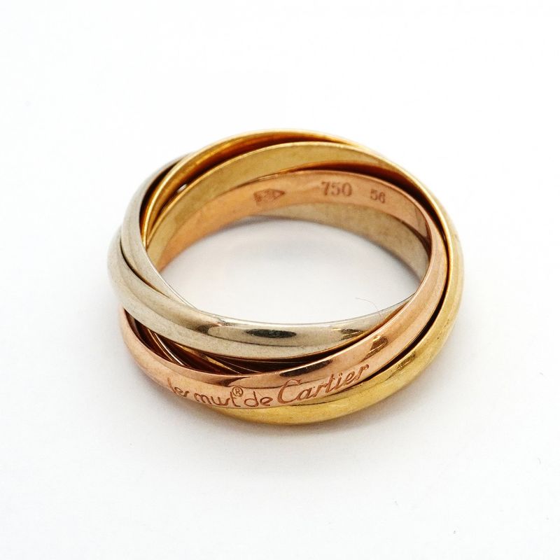 Cartier Ring Trinity 18K Yellow Gold 18K White